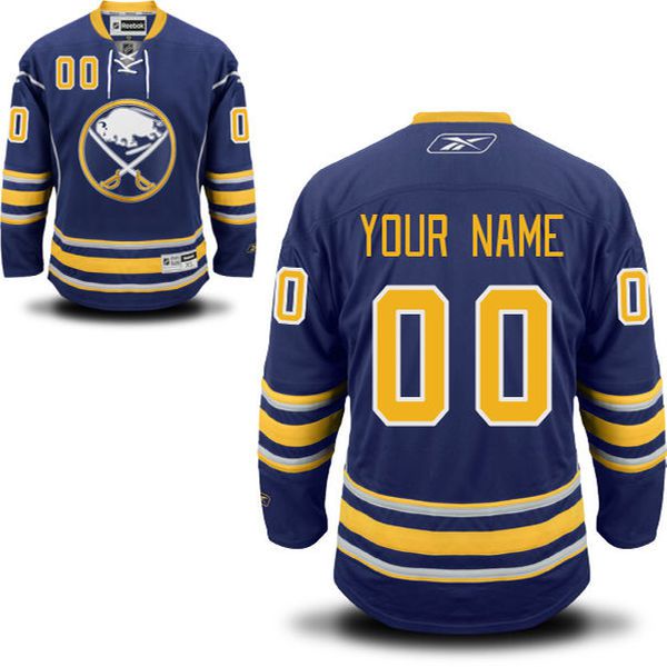 Reebok Buffalo Sabres Men Premier Home Custom NHL Jersey - Navy Blue